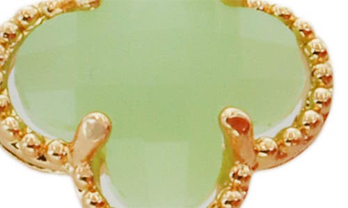 Panacea Mint Clover Linear Earrings In Mint