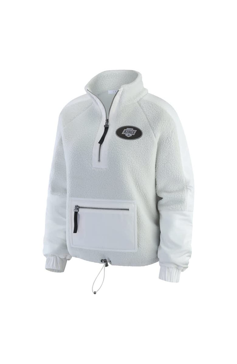 WEAR by Erin Andrews Women
s WEAR by Erin Andrews Gray Los Angeles Kings Polar Fleece Quarter-Zip Jacket, Alternate, color, Gray