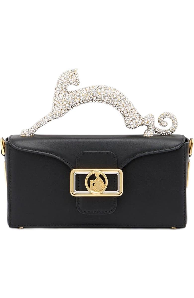 Lanvin Nano Pencil Cat Leather And Rhinestone Bag, Main, color,