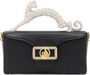 Lanvin Nano Pencil Cat Leather And Rhinestone Bag