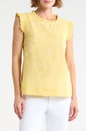 DR2 by Daniel Rainn Smocked Ruffle Tank