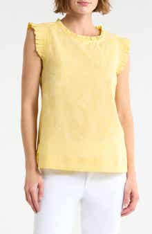 Smocked Ruffle Tank