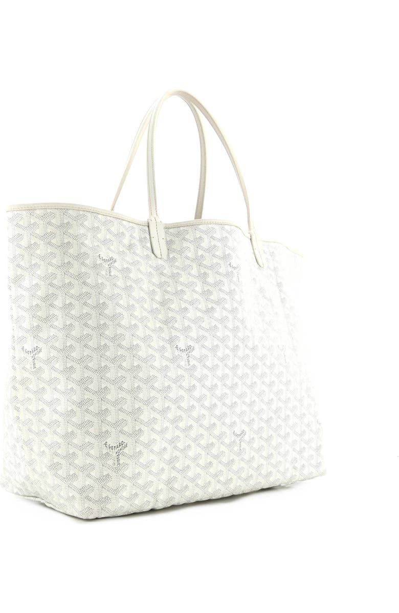 Pre-Owned Goyard Saint Louis Tote Coated Canvas GM, Alternate, color, White