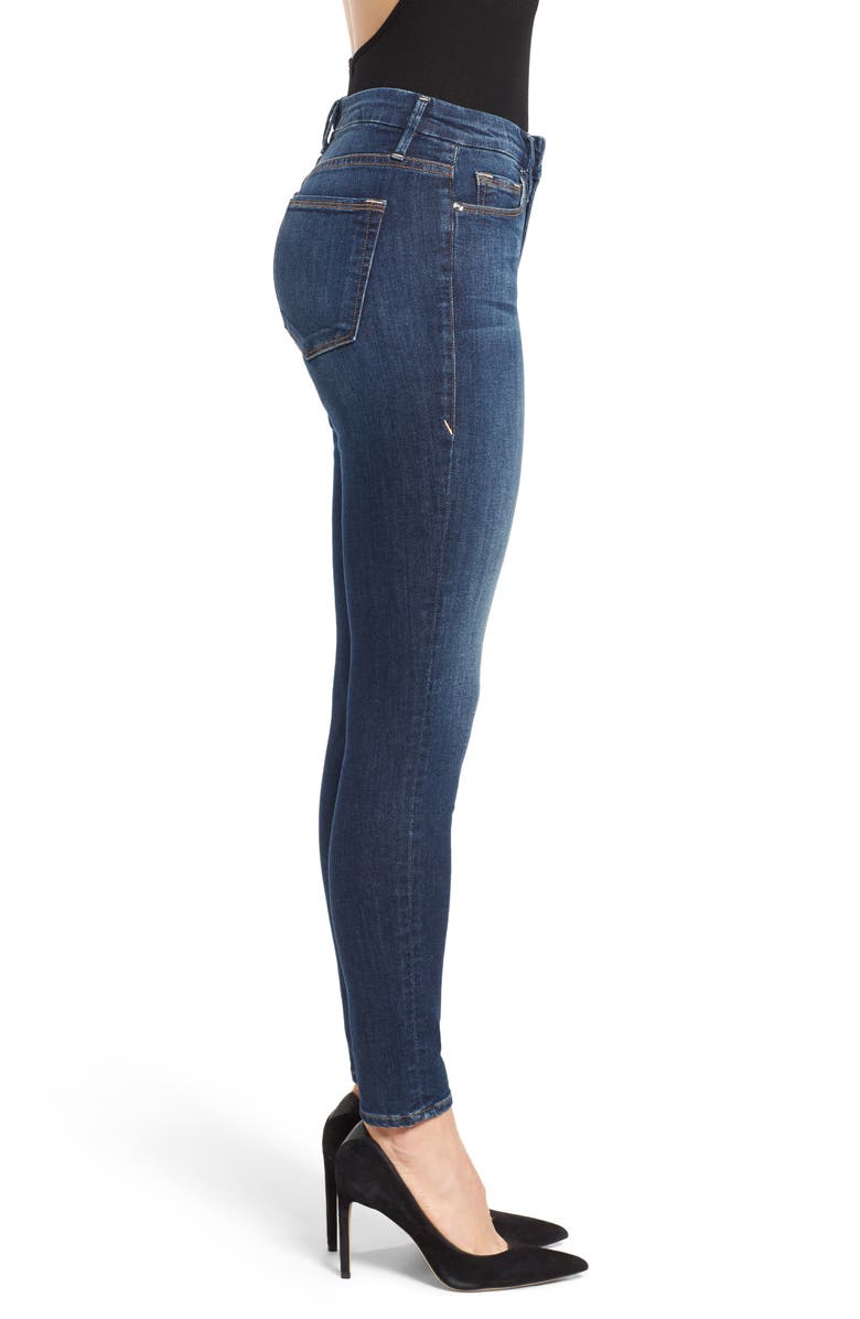 Good American Good Legs High Rise Ripped Skinny Jeans, Alternate, color, 