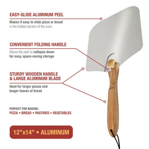 Old Stone Traditional Pizza Stone And Pizza Peel Bundle In Brown