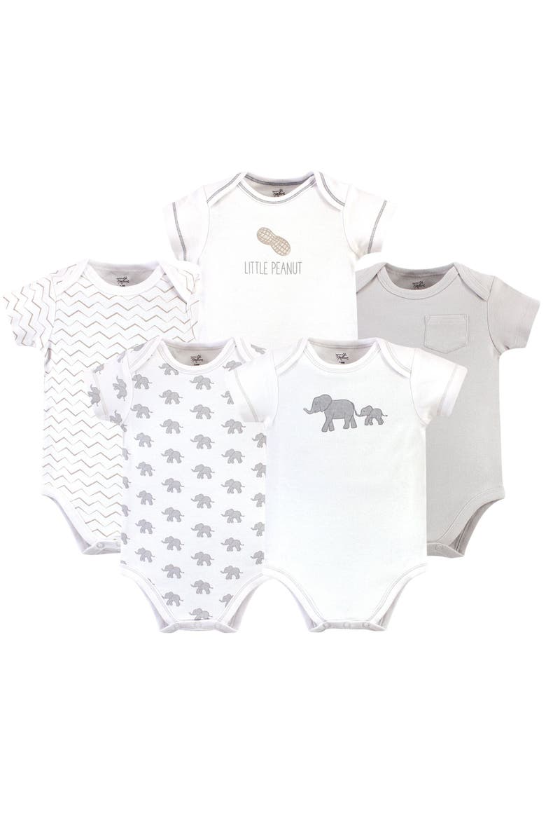 Organic Cotton Bodysuits, Main, color, Marching Elephant