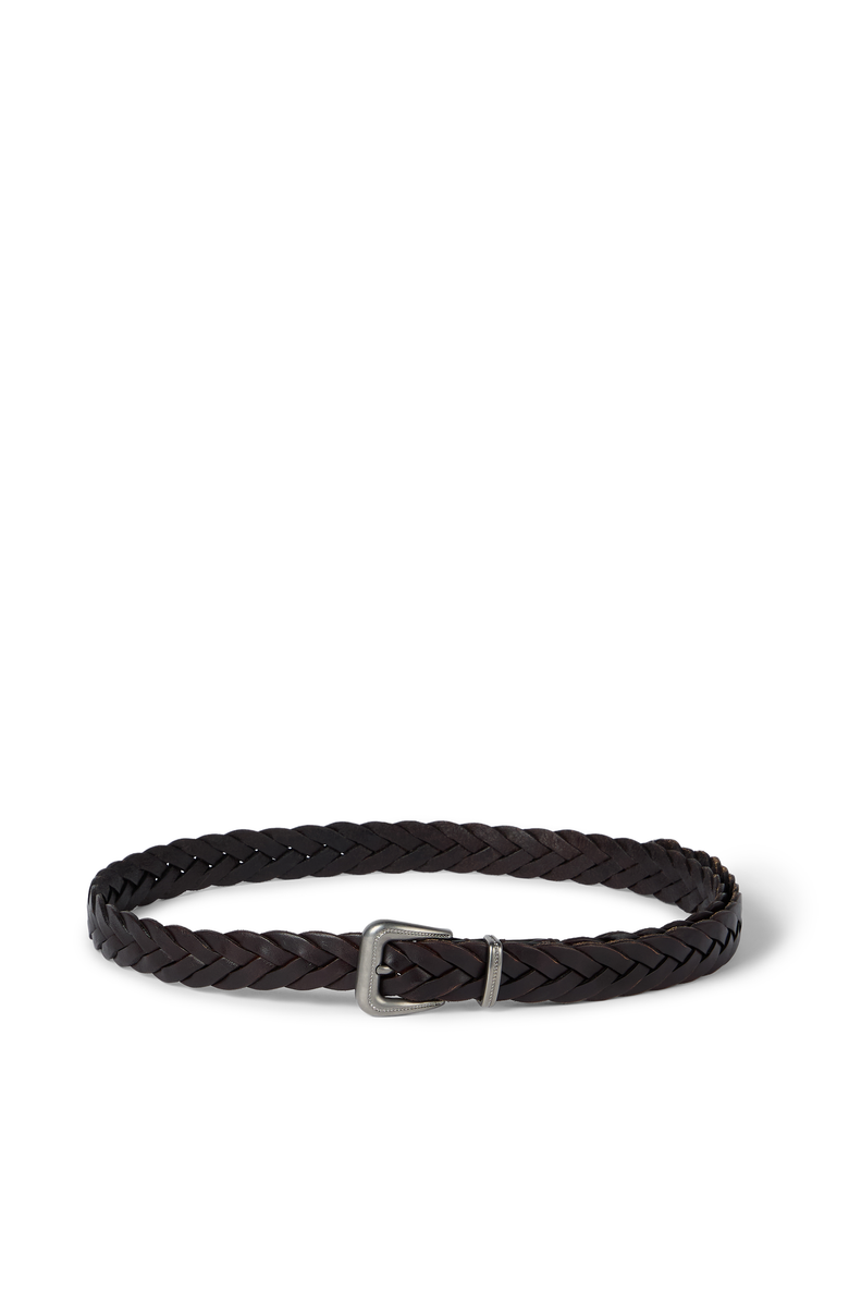 Brunello Cucinelli Braided belt, Main, color, Rust Brown