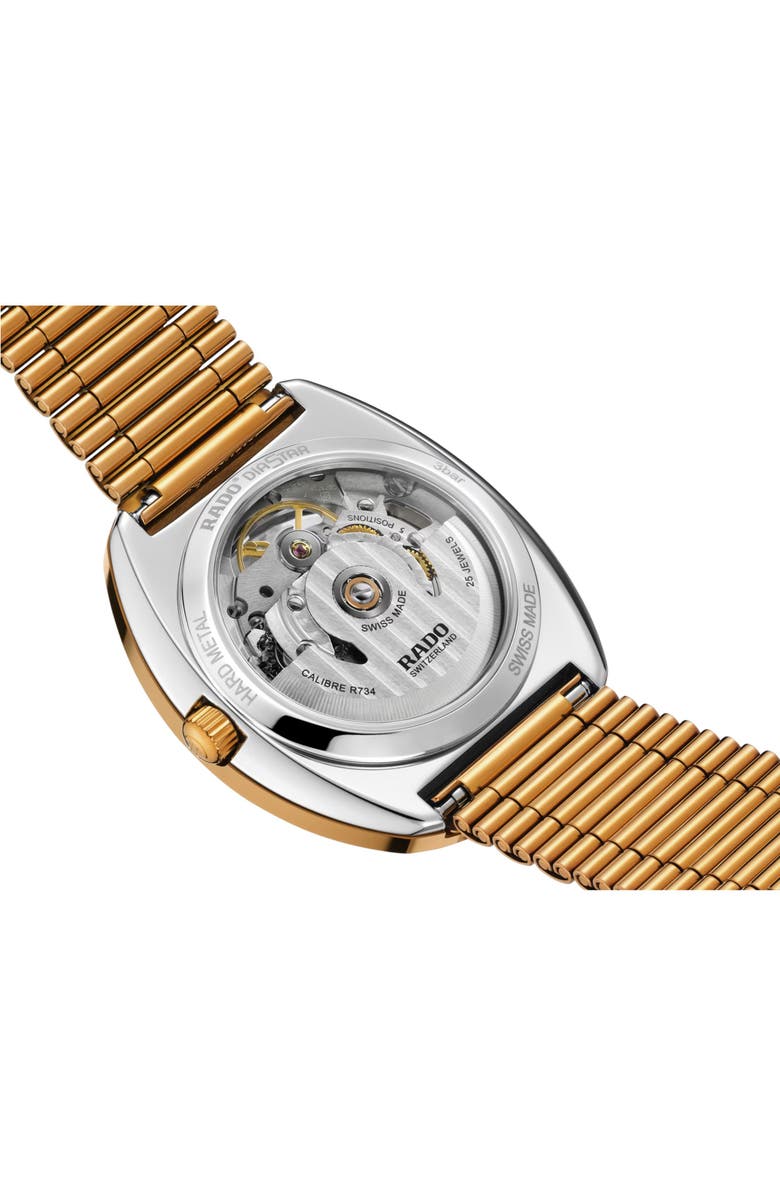 RADO DiaStar Original Skeleton Open Heart Automatic Bracelet Watch, 35mm, Alternate, color, 