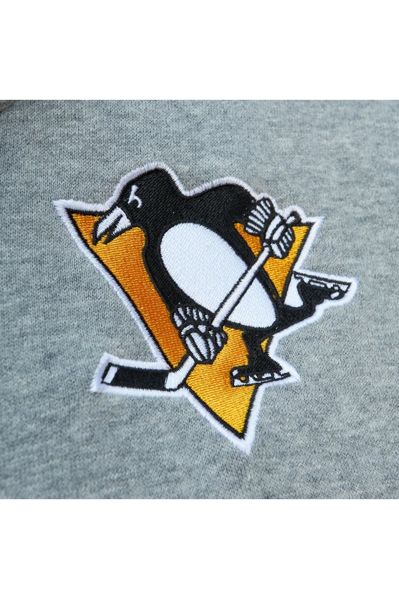 Men's Mitchell & Ness Black/Gray Pittsburgh Penguins Head Coach Pullover Hoodie, Alternate, color, Black
