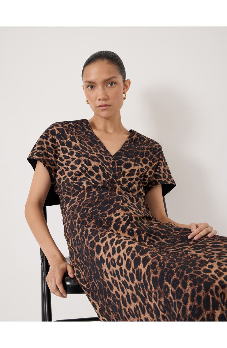 Hush Grace Air Flow V-Neck Maxi Dress, Alternate, color, Soft Leopard