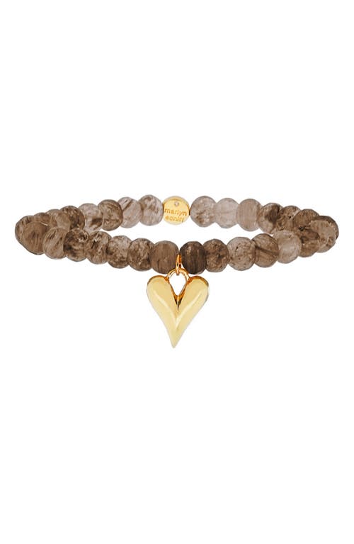 Marlyn Schiff Talia Beaded Bracelet In Brown
