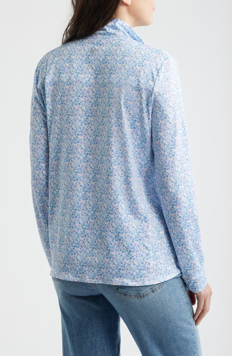 vineyard vines Sankaty Shep Quarter Zip Pullover, Alternate, color, Mai Tai Toss - White