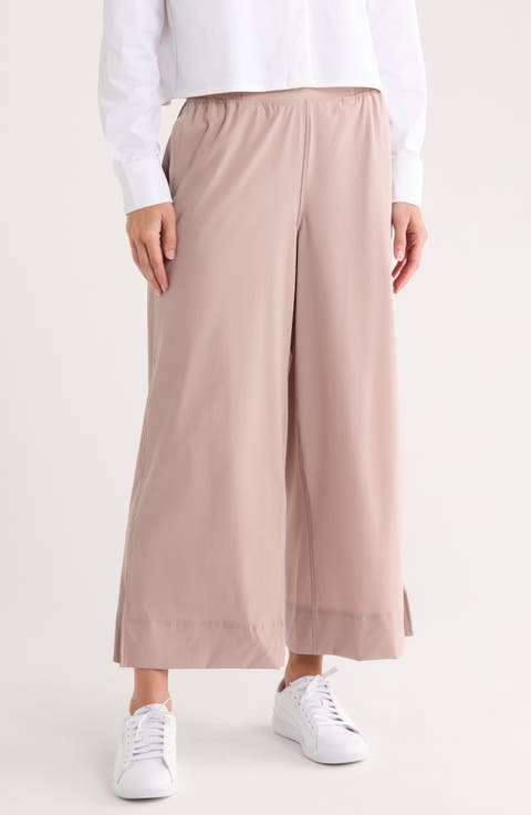 Dana High Waist Crop Wide Leg Pants