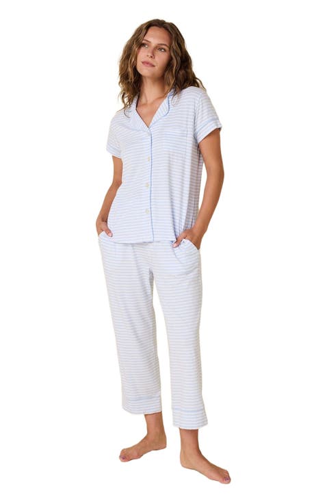 Pima Knit Holiday Capri Set