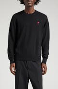 AMI PARIS Ami de Coeur Wool Crewneck Sweater