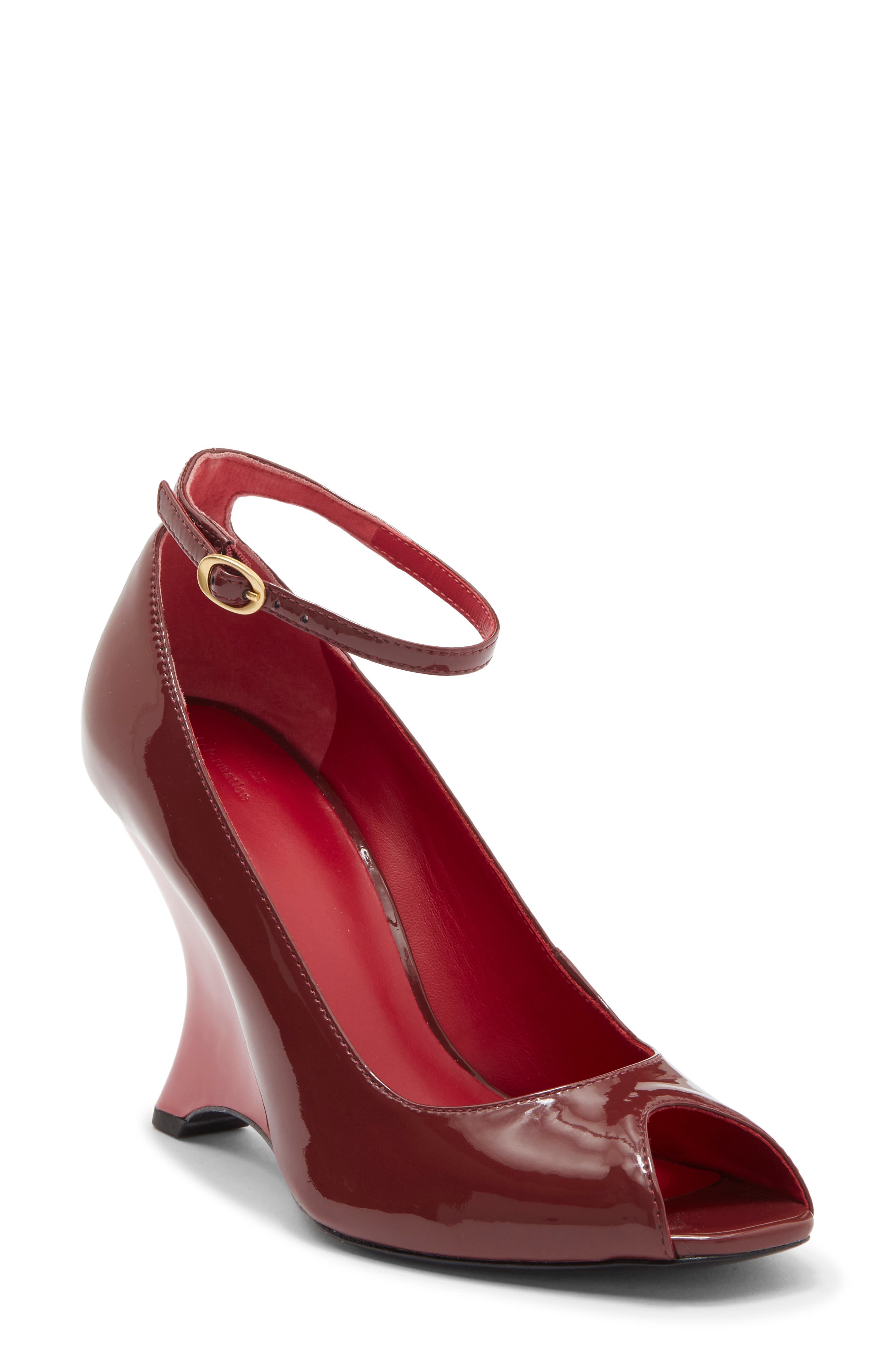 Cheri Patent Leather Wedge Pump