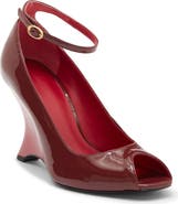 Reformation Cheri Patent Leather Wedge Pump
