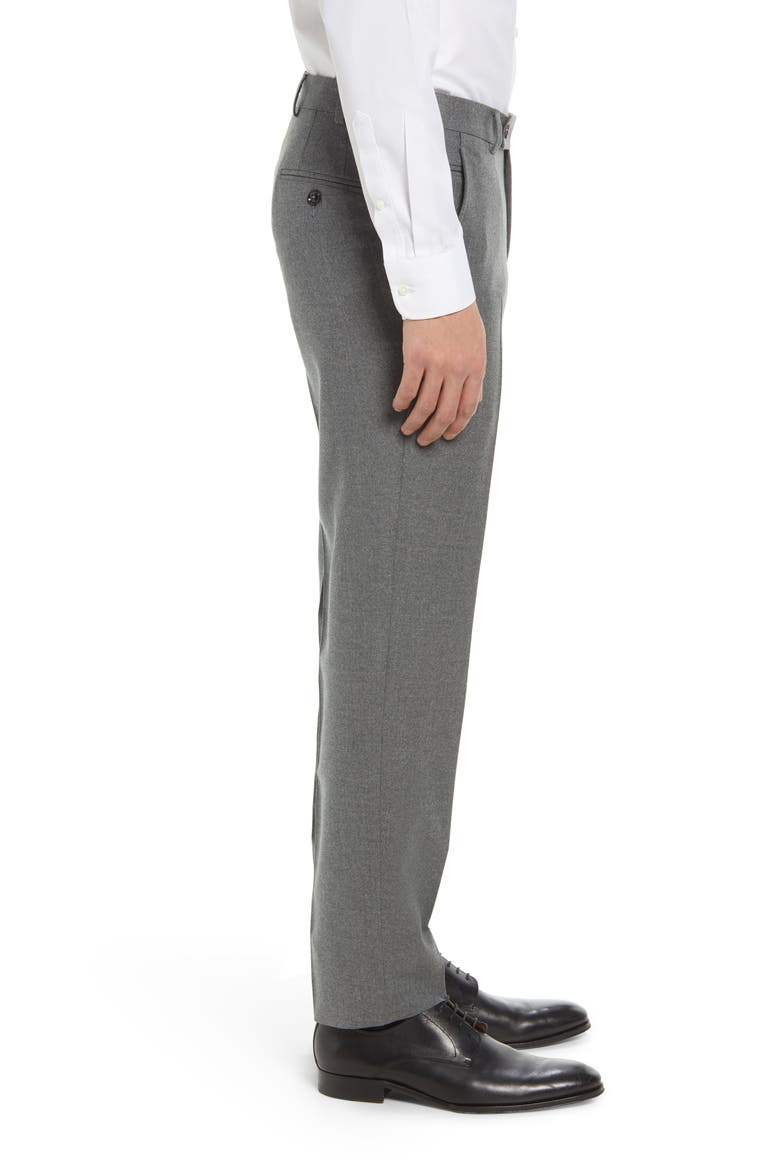 Jerome Flat Front Wool Dress Pants, Alternate, color, LIGHT GREY