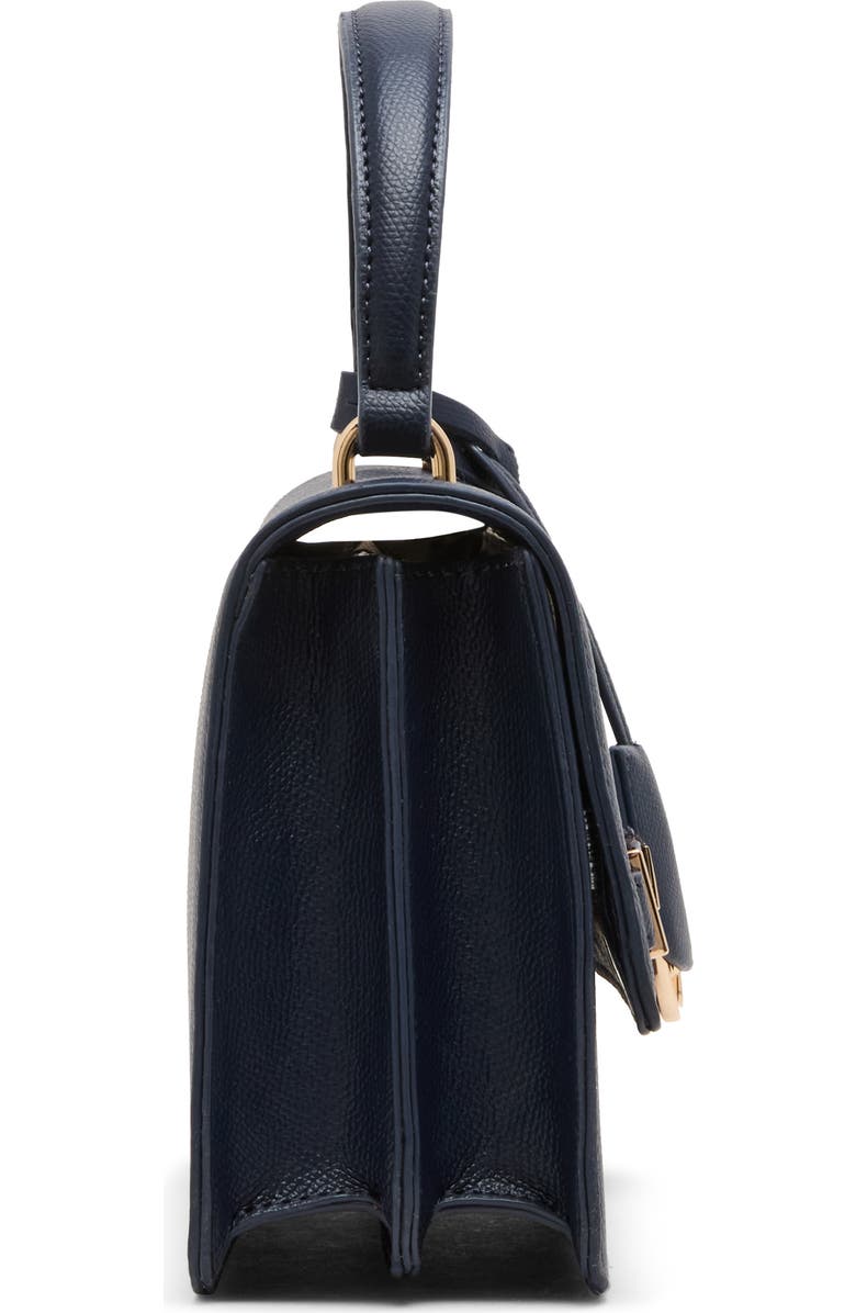 Anne Klein Belt Frame Satchel, Alternate, color, Navy