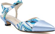 Amalfi by Rangoni Aosta Ankle Strap Pointed Cap Toe Pump