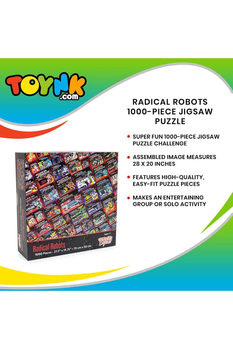 Radical Robots 1000-Piece Jigsaw Puzzle, Alternate, color, Multi-Color