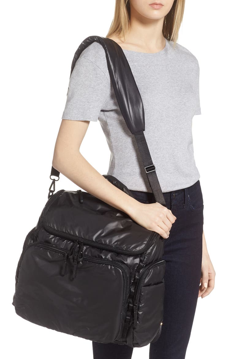 Diaper Backpack, Alternate, color, BLACK