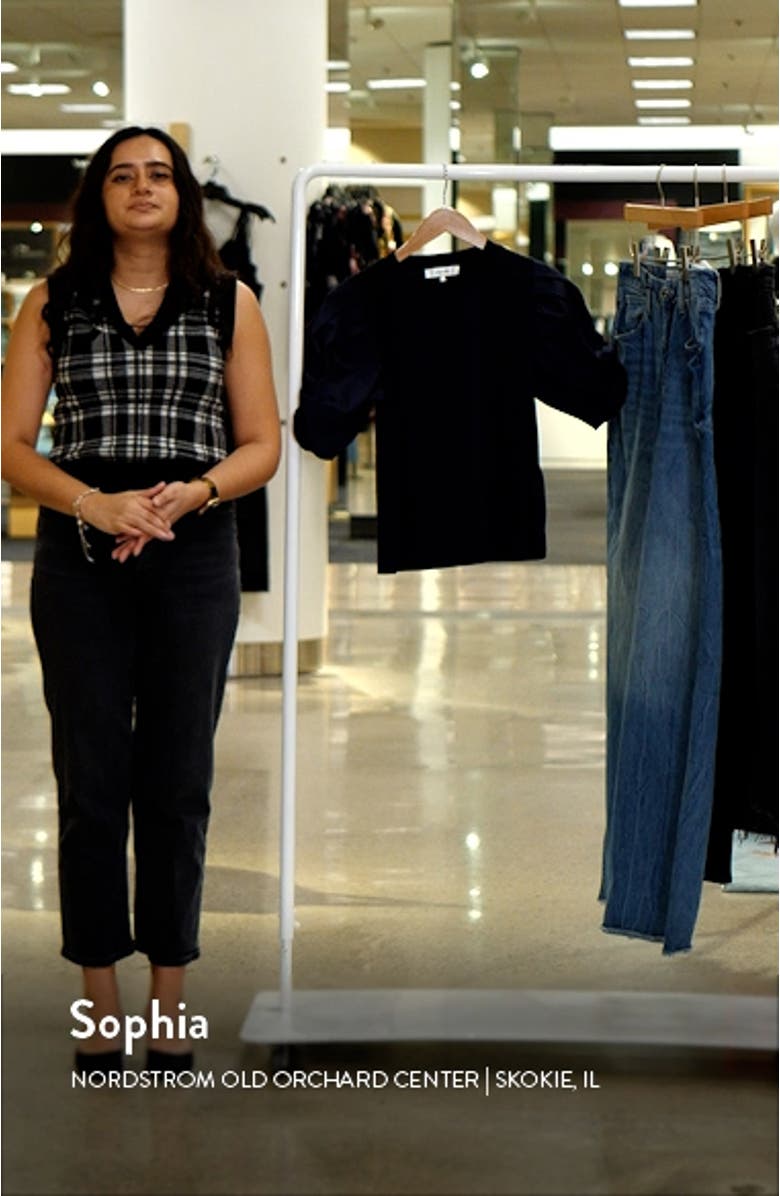 Ruched Sleeve Organic Cotton T-Shirt, sales video thumbnail