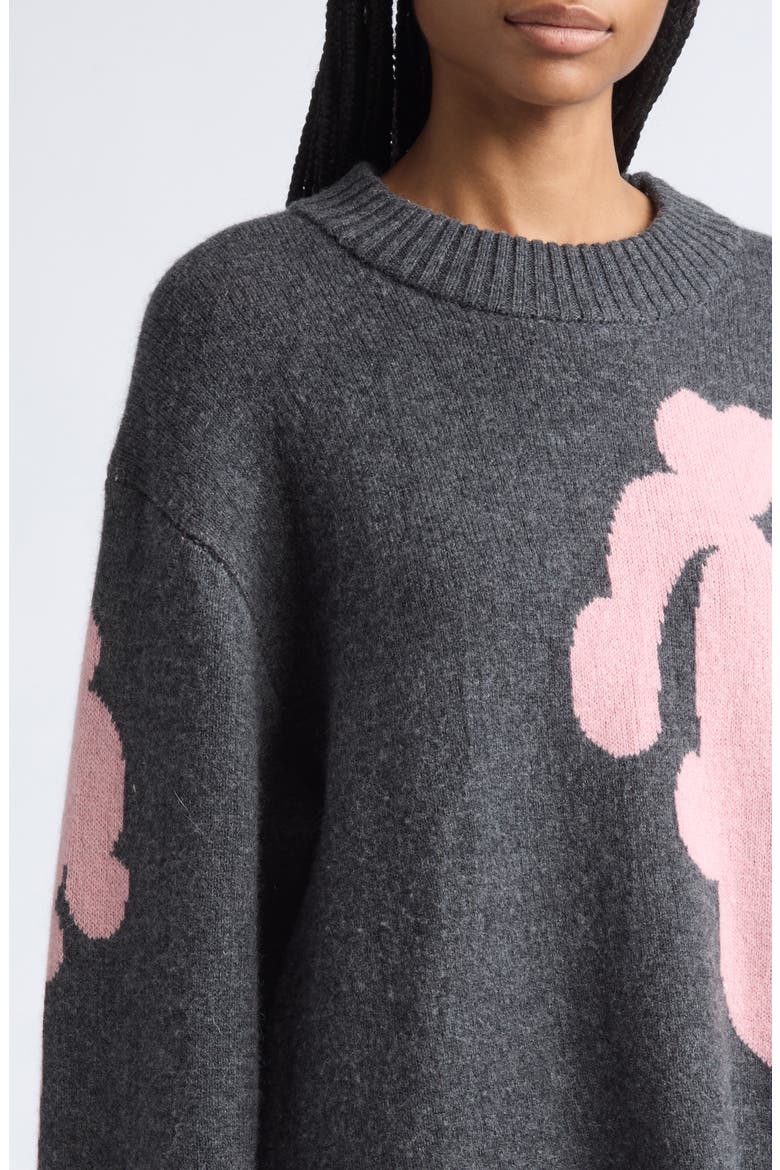 Kartakteri Kukkahattu Crewneck Sweater, Alternate, color, GREY