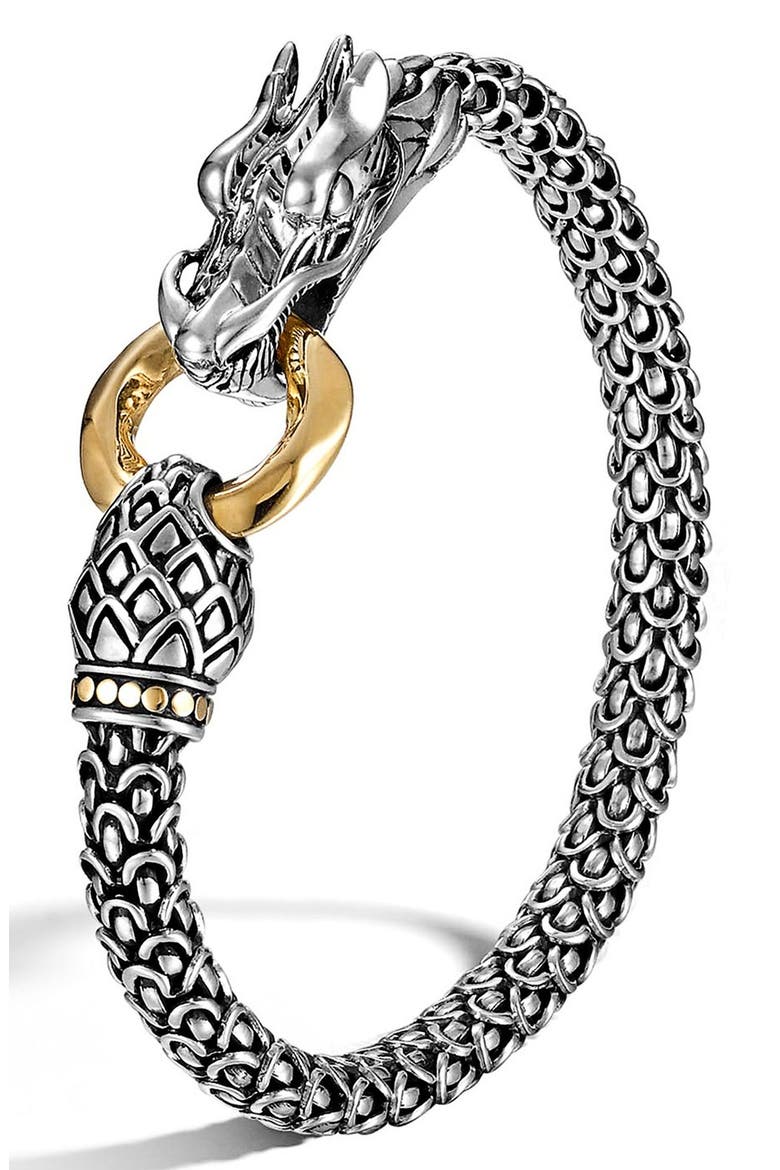Legends Naga 6mm Station Bracelet, Main, color, SILVER