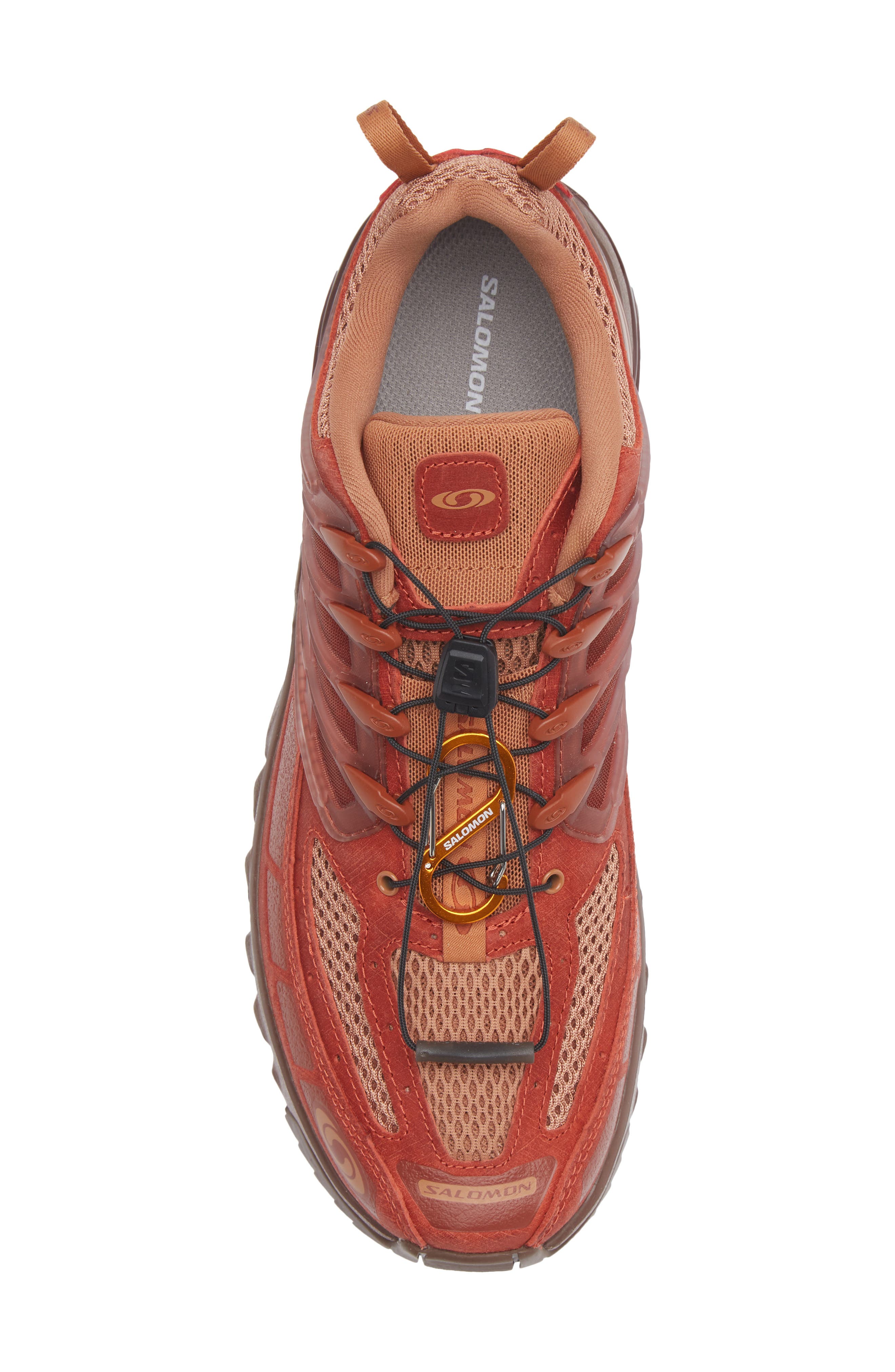 Salomon ACS Pro Red Ashes Running Sneaker, Alternate, color, Pecan Brown/ Chili/ Mustang