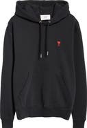 AMI PARIS Embroidered Ami De Coeur Cotton Hoodie