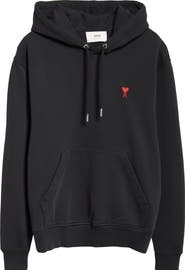AMI PARIS Embroidered Ami De Coeur Cotton Hoodie