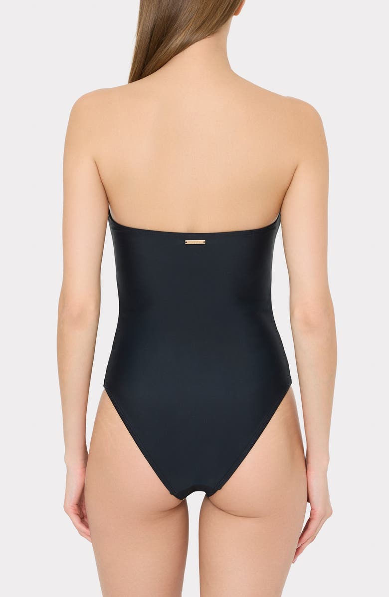 Milly Tropical Flame One-Piece Swimsuit, Alternate, color, Black/ Red/ White