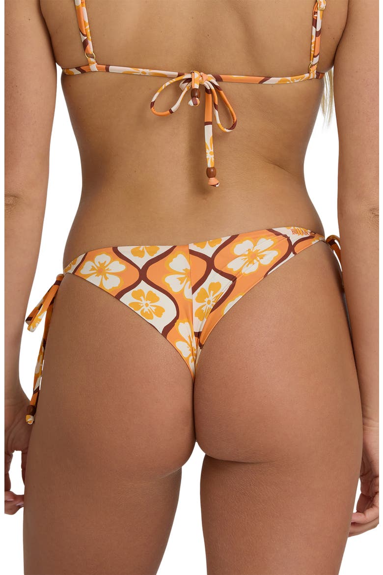 Sol Groove Side Tie Tanga Bikini Bottoms, Alternate, color, TANGERINE