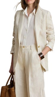 Lauren Ralph Lauren Stripe Linen Pants