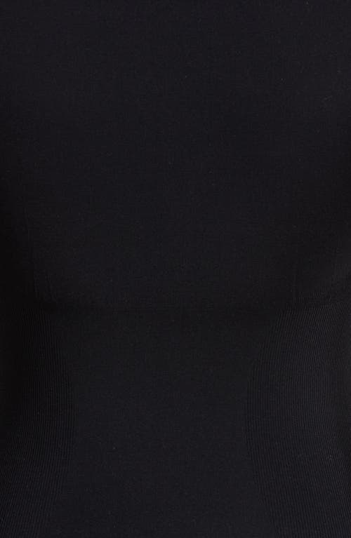 Pinsy Long Sleeved Butter Sculpt Seamless Shapewear Bodysuit In Black