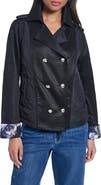 KARL LAGERFELD PARIS Cropped Quilted Trench Jacket