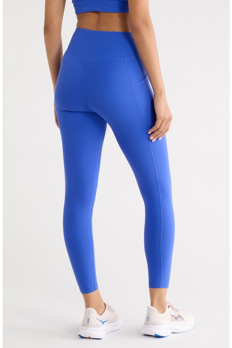 Studio Luxe High Waist Pocket Leggings, Alternate, color, BLUE DAZZLE