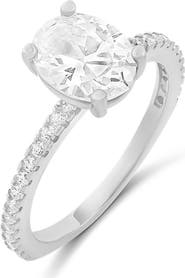 SHYMI Oval Cut Cubic Zirconia Cocktail Ring