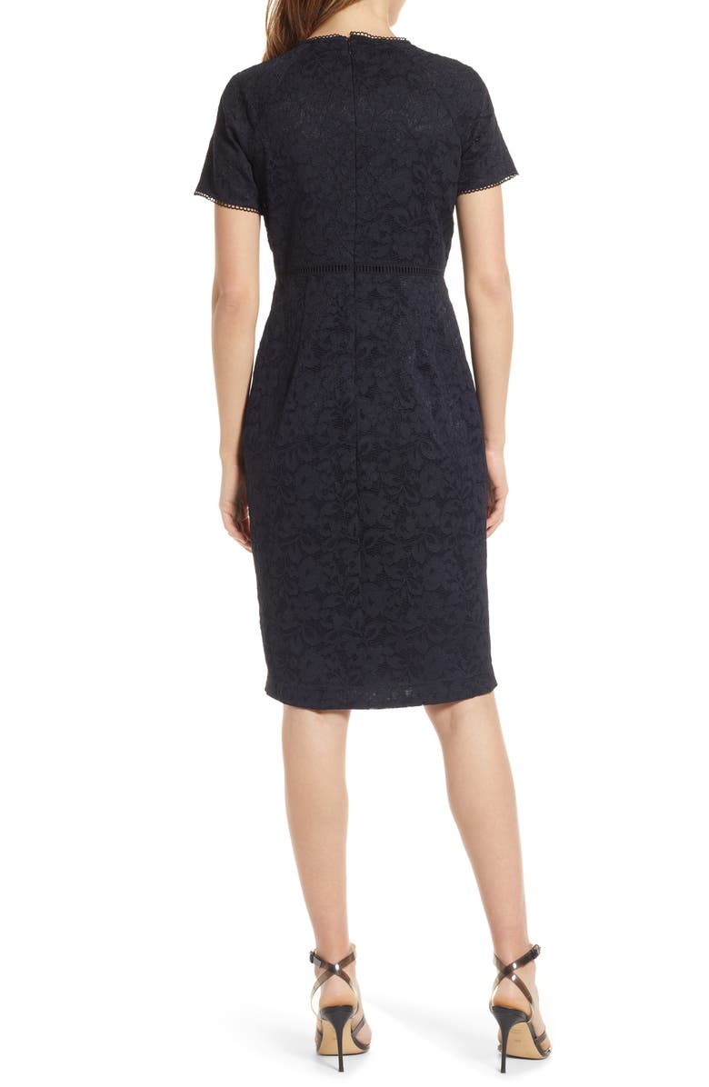 Rachel Parcell Short Sleeve Lace Dress, Alternate, color, 