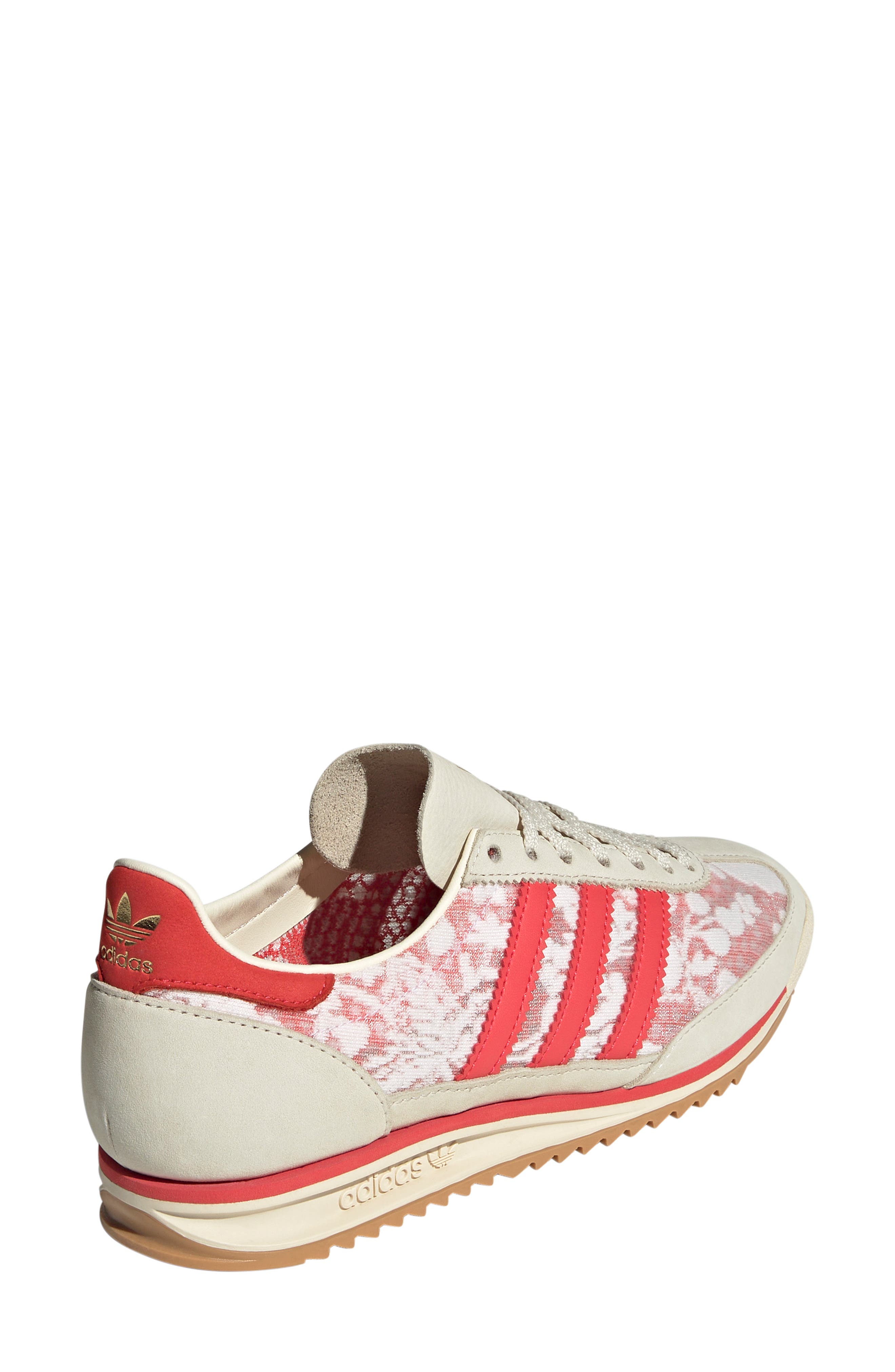 adidas x Liberty London SL 72 OG Sneaker, Alternate, color, White/ Cream White/ Scarlet