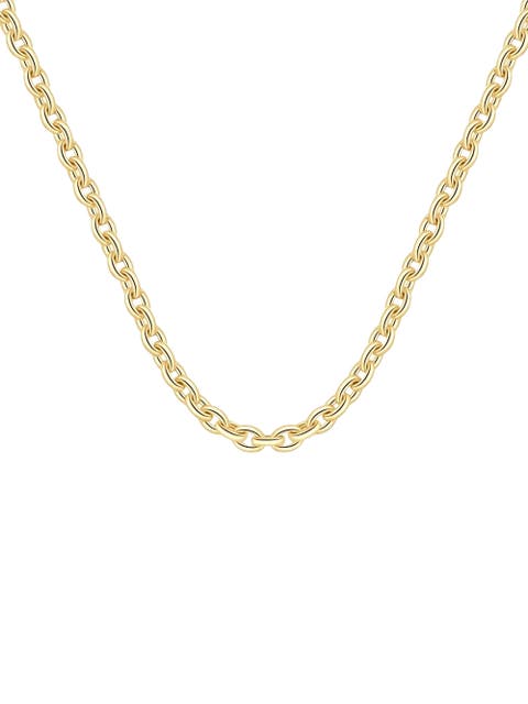 14k Gold Women's 24" Chain Necklace 32 Grams 7.5mm Thick