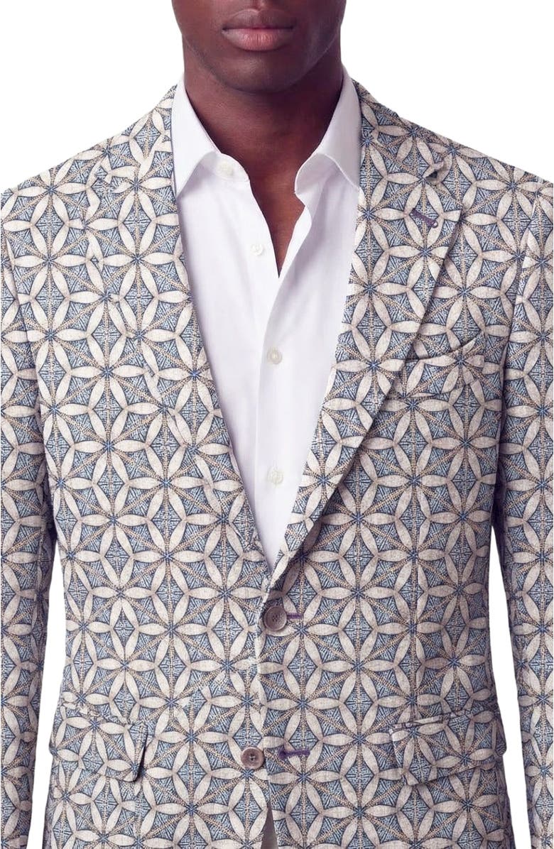 Lords of Harlech Tribal Mens Tailored Blazer, Alternate, color, Tribal Natural