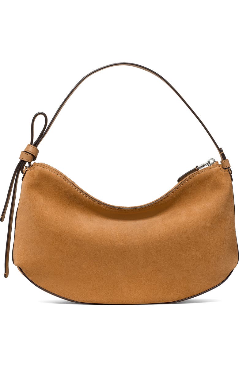 Kate Spade New York loop suede shoulder bag, Alternate, color, Garden Soil
