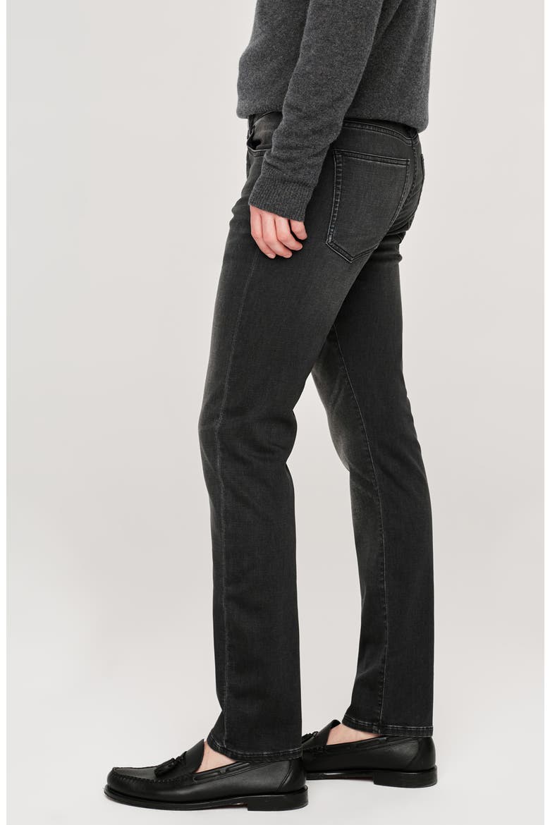 Russell DL Ultimate Knit Slim Straight Jeans, Alternate, color, WASHED BLACK KNIT