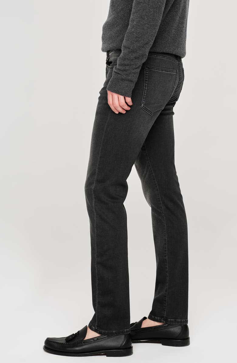 DL1961 Russell DL Ultimate Knit Slim Straight Jeans, Alternate, color, Washed Black Knit