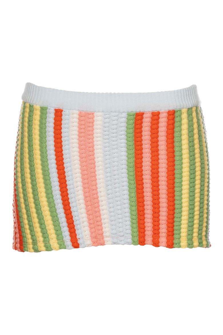 Deep Sea Lines Aluna Miniskirt Cover-Up, Alternate, color, LIGHT PASTEL BLUE