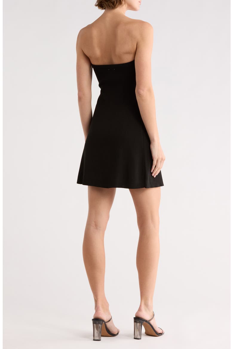 Strapless Sweater Knit Dress, Alternate, color, BLACK