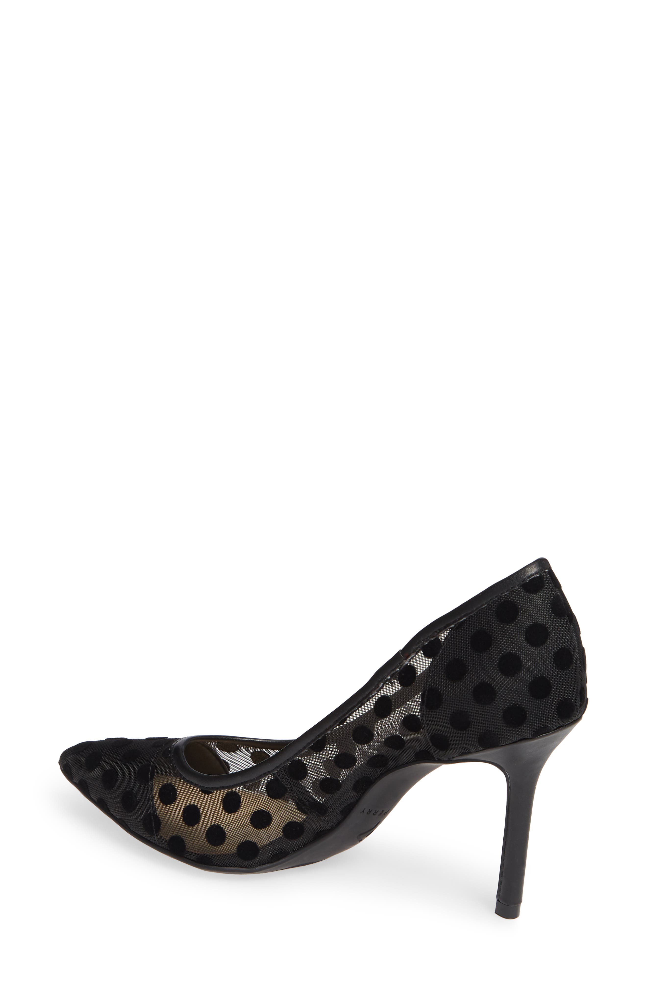 Pointy Toe Pump, Alternate, color, POLKA DOT BLACK
