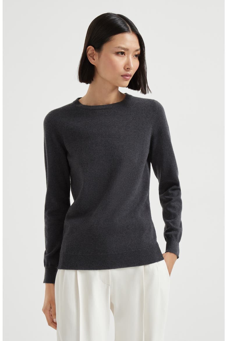 Cashmere sweater, Alternate, color, Lignite Grey